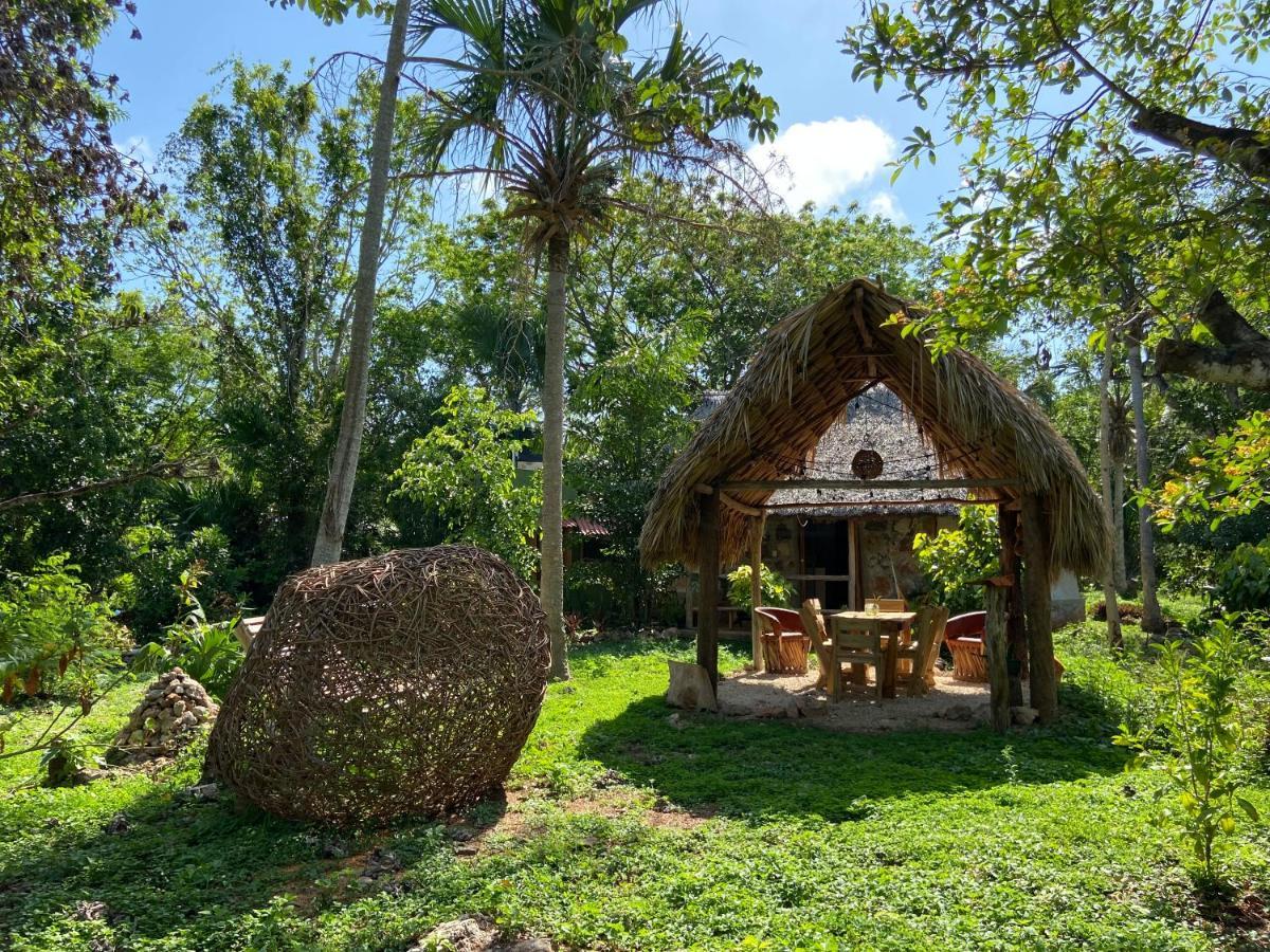 Encantadora Villa Maya Tradicional En Rancho Agroecologico Цукакаб Экстерьер фото